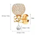 E14 Crystal Wall Lamp Modern Creative Bedside Wall Lights Sconce Wall Lighting Luminaire Home Living Room Bedroom Bathroom