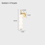 Nordic Modern Glass Bed Head Wall Lamp Minimalist Sconce for Bedroom Corridor Living Room Background Wall Decor – side view