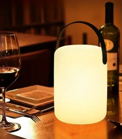 Outdoor Waterproof Cordless Table Lamp Smart Remote Control RGB LED Camping Lamp Usb Charging Portable Lamp room decoration