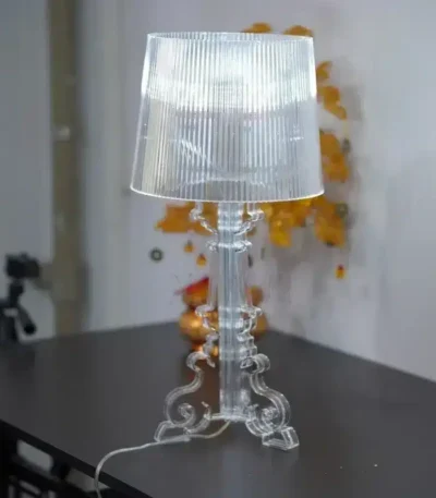 2025 Transparent White Baroque Ghost Table Lamp Bedroom Bedside Simple Modern Creative Personality Indoor Decorative Desk