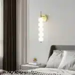 Nordic Bedhead Wall Lamp for Bedroom Corridor Minimalist Glass Wall Light Living Room Background Home Decoration Indoor