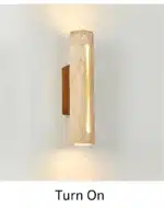 Nature Yellow Stone Wall Lamp Modern Sconce Wall Light Spotlight Bedside Living Room Bedroom Aisle Corridor Lighting Fixtures