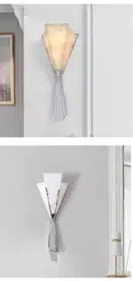 Modern Luxury Marble Wall Lamp Flower Shape Sconce Lamp Stainless Steel LED Wall Light For Bedroom Living Room Hotel Decor