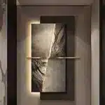 Modern LED Crystal Porcelain Luxury Wall Lamp For Indoor Living Room Corridor Hallway Kitchen Home Decoration Create Mural