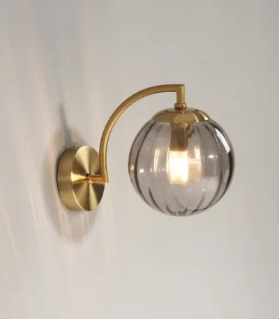 LED Colored Watermelon Glass Wall Lamp Bedroom Bedside Decoration Lamp Living Room Study Lighting