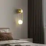 Tinlaibor Minimalist Wall Lamp Modern Designer Creative Study Living Room Bedroom Background CE Wall Light Bedhead – base
