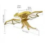 Modern Ceiling Chandelier Golden Dragon LED Lights Children Creative Bedroom Lamp Study Restaurant Room Decoration Ceiling