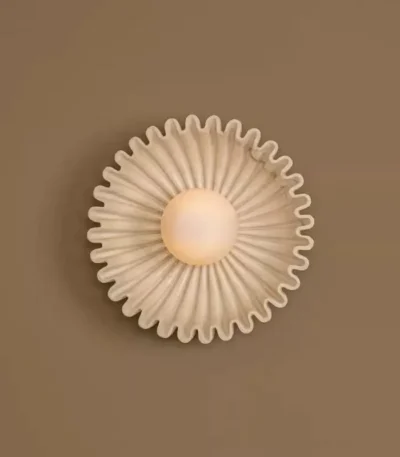 French Ceramic Sunflower Corridor LED Wall Light Modern Atmosphere for Bedroom Restaurant Counter Wall Lamp Bar Lamps Home