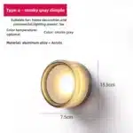 Amber Jelly Sleek LED Wall Lamp - Nordic Energy-efficient Smokey Grey Acrylic Sconce for Corridor Entryway Study – in a cozy