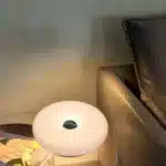 Tricolor Lighting Plastic Donut Wall Lamp Modern Energy Saving Touch Switch Lamp Dimmable USB Plug Desk Lamp Bedroom – base