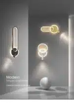 Modern LED Wall Lamp for Living Room Bedroom Bedside Study Room Stair Aisle Minimalist Creative Wall Sconce Home Decor