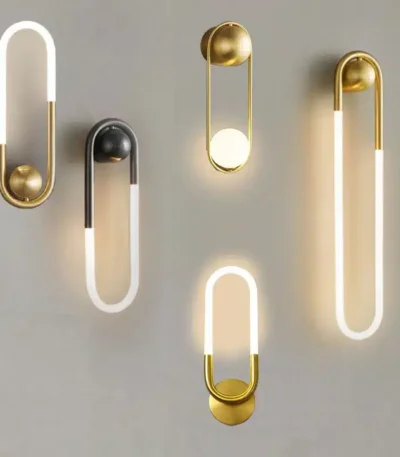 Tinlaibor Minimalist Wall Lamp Modern Designer Creative Study Living Room Bedroom Background CE Wall Light Bedhead