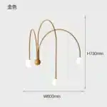 Nordic Designer Led Wall Lamp Modern Living Room Bedroom Glass Light Indoor Light Minimalist Home Decor Fixture Wall