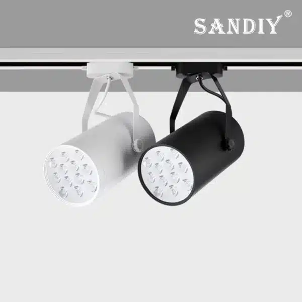 Led Track Light 2020 3W 7W 12W 15W Rail Track lamp COB adjusted Spotlights for shop home Hotel lighting fixtures Black White