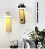 Modern Hotel Guest Room Corridor Study Reading Light Scandinavian Creative Switchable Rotating Bedroom Bedside Wall Lamp