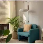 Japanese Style Silk Living Room Wall Lamp Modern and Simple Wire Controlled Switch Homestay Bedroom Bedside Wall Lamp – in a