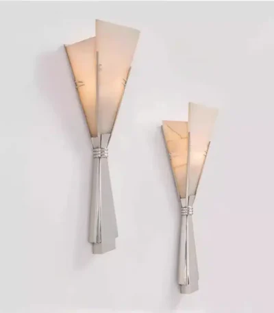 Modern Luxury Marble Wall Lamp Flower Shape Sconce Lamp Stainless Steel LED Wall Light For Bedroom Living Room Hotel Decor