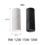High Quality COB Led Track light 9W 12W15W 18W Rail Track Lamps Lights Aluminum Ceiling Rail Track lighting Spot Rail