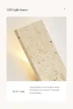 Outdoor Waterproof Wall Lamps Strip Natural stone Wall Lights LED Wall Lamp Bedroom Exterior Outdoor Lighting 110V 220V