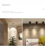 Dimmable folding surface mounted spotlight led living room ceiling ceiling downlight cob adjustable angle clothing store 7W
