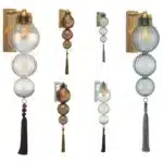 Modern Nordic Glass Wall Lamp All Copper Creative Gourd Lighting Model Room Living Room Dining Room Indoor Lighting Fixtures