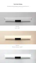 Wall Lamps Bathroom Led Mirror Light Waterproof 12W 16W 22W AC85-265V LED Tube Modern Wall Lamp Bathroom Lighting – angled