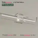 Nordic Led Ceiling Lamp For Living Dining Room Bedroom Closets Kitchen Aisle Strip Track Spotlight Background Lighting