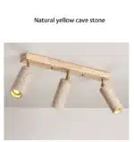 New Creative Natural Yellow Cave Stone LED Spotlight Living Room Restaurant Bar Clothing Store Ceiling Lamp Art Decor