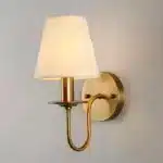 Modern Simple ‌Fabric Wall Lamp European Style Bedroom Bedside Sconce Living Room Hotel Study Office Corridor Lighting
