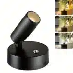1Pc Wireless LED Spotlight, USB - charge, 2000mAh battery, touch - control 3 - color, for indoor decor (plant/pic/art),