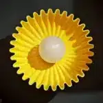 French Ceramic Sunflower Corridor LED Wall Light Modern Atmosphere for Bedroom Restaurant Counter Wall Lamp Bar Lamps Home