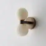 Modern Double Ball Marble Villa Attic Wall Lamp Copper TV wall in the living room lighting Bedroom corridor light – top view