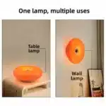 Tricolor Lighting Plastic Donut Wall Lamp Modern Energy Saving Touch Switch Lamp Dimmable USB Plug Desk Lamp Bedroom – in a