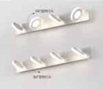 Modern LED mirror light illuminating a stylish bathroom vanity