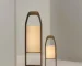Design sense Japanese floor lamp retro homestay living room tea room hotel art wabi sabi style wooden art vertical lighting