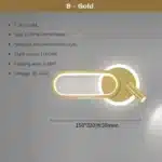 Modern LED Wall Lamp for Living Room Bedroom Bedside Study Room Stair Aisle Minimalist Creative Wall Sconce Home Decor