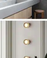 Amber Jelly Sleek LED Wall Lamp - Nordic Energy-efficient Smokey Grey Acrylic Sconce for Corridor Entryway Study – angled