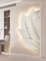 Family Entrance Feather Mural Lamp Modern Creative Living Room Background Wall Decoration LED Corridor Lighting Wall Lamp
