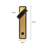 Modern Hotel Guest Room Corridor Study Reading Light Scandinavian Creative Switchable Rotating Bedroom Bedside Wall Lamp