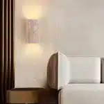 Three-dimensional Natural Stone Wall Lamp For Parlor Bedroom Stairs Corridor Indoor Art Deco Sconce 3000K – top view