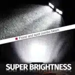 Waterproof 3 inch Square Car LED Work Light Spotlight 12V 24V 6000K DRL For Motorcycle Truck Off-road SUV ATV Headlight