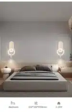 Modern LED Wall Lamp for Living Room Bedroom Bedside Study Room Stair Aisle Minimalist Creative Wall Sconce Home Decor