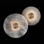 Bedroom Bedside Round Marble Wall Lamp Living Room Sofa Background Dector Hotel Corridor Entrance Cloakroom Led Lighting