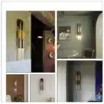 Novelty Old Gold Wall Lamp Retro Design Long Wall Light Living Room Bedroom Corridor Hotel Apartment Interior Wall Decor G9