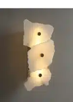 Natural Marble LED Wall Lamp Copper Luxury Novelty Lighting Sconce For Bedroom Living Dining Room Wall Decor Modern Art