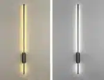 Modern Simple Linear Tube Led Wall Lamp Up Down Background Opposite Wall Light Bedside Foyer Corridor Gold Black LED Sconce