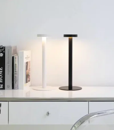Cordless Desktop Bedside Night Light LED Rechargeable Table Lamp Touch Induction Wireless Restaurant Coffee Bar Table Lamp