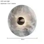 Bedroom Bedside Round Marble Wall Lamp Living Room Sofa Background Dector Hotel Corridor Entrance Cloakroom Led Lighting