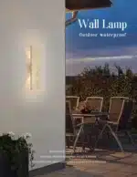 Outdoor Waterproof Wall Lamps Strip Natural stone Wall Lights LED Wall Lamp Bedroom Exterior Outdoor Lighting 110V 220V