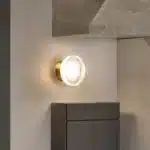 Amber Jelly Sleek LED Wall Lamp - Nordic Energy-efficient Smokey Grey Acrylic Sconce for Corridor Entryway Study – top view